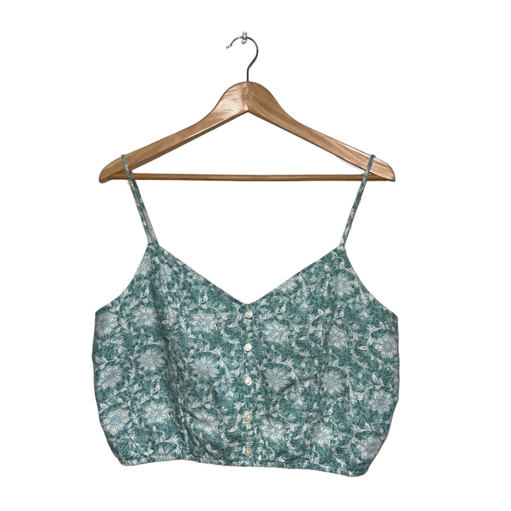 American Eagle floral crop cami